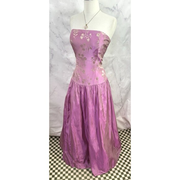 Vtg Jessica McClintock Gunne Sax Prom Tulle Dress 9 Pink Fairy Princess Corset - Picture 13 of 16